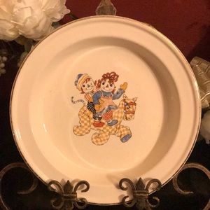 Raggedy Ann and Andy Vintage Plate